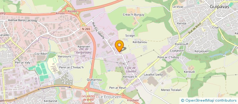 localisation de l'entreprise SCI THOMAO  GUIPAVAS