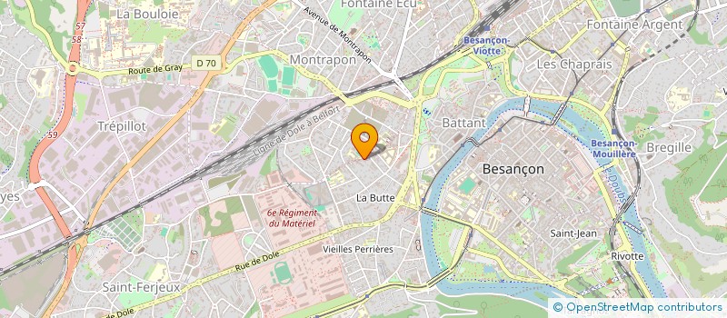 localisation de l'entreprise SCI THOMARIE  BESANCON