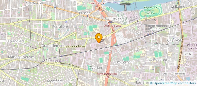 localisation de l'entreprise SCI THOMARINE  VILLEURBANNE