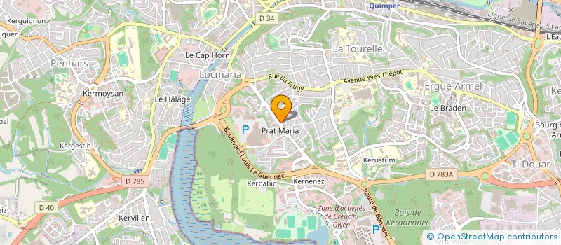 localisation de l'entreprise SCI THOMAS 2 P H  QUIMPER