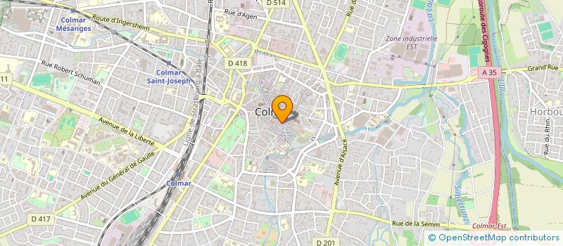 localisation de l'entreprise SCI THOMAS  COLMAR