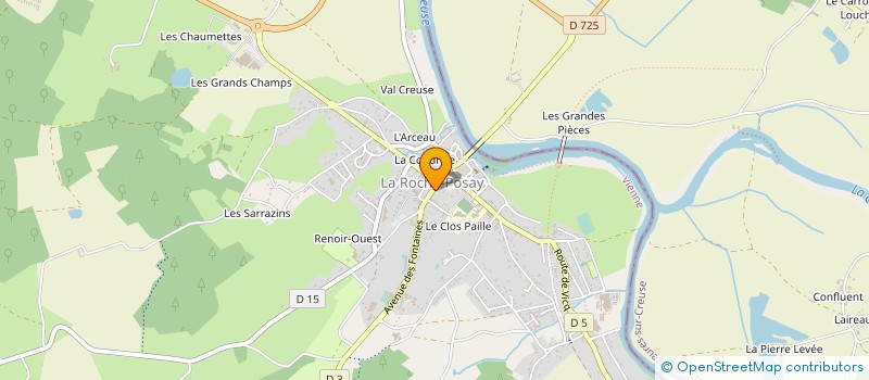 localisation de l'entreprise SCI THOMAS à LA ROCHE-POSAY