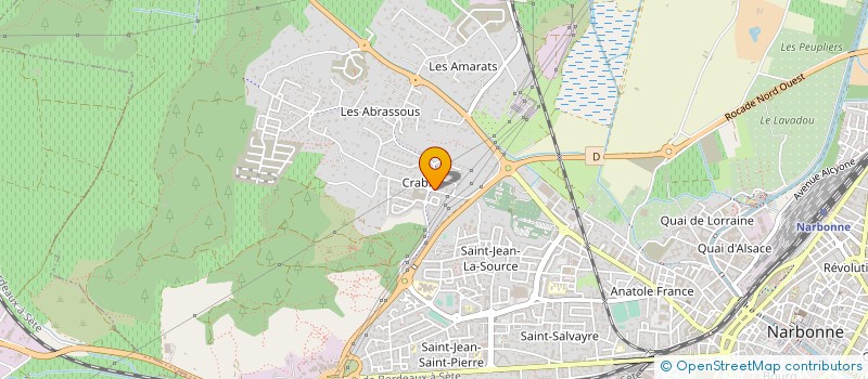 localisation de l'entreprise SCI THOMAS  NARBONNE