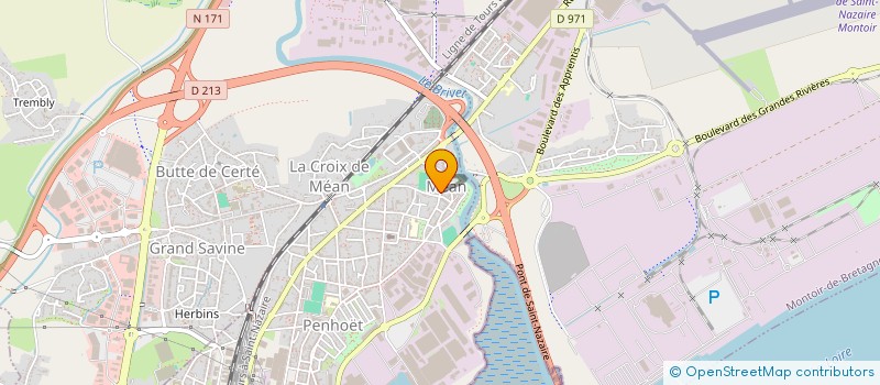 localisation de l'entreprise SCI THOMAS  SAINT-NAZAIRE