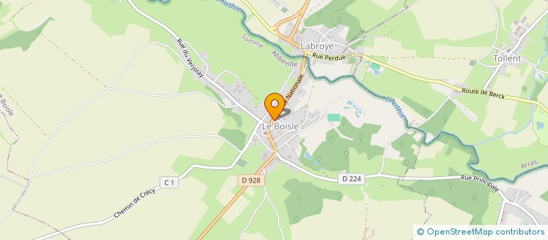 localisation de l'entreprise SCI THOMAS  LE BOISLE