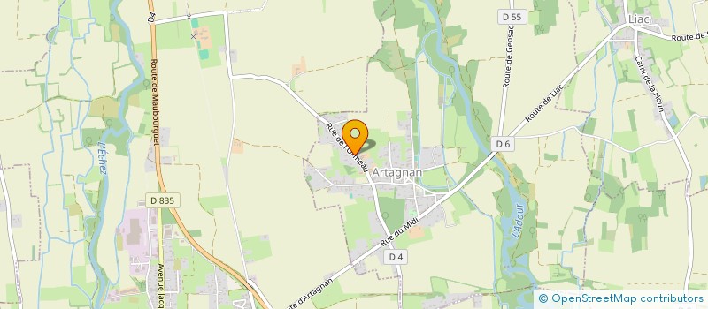 localisation de l'entreprise SCI THOMAS  ARTAGNAN