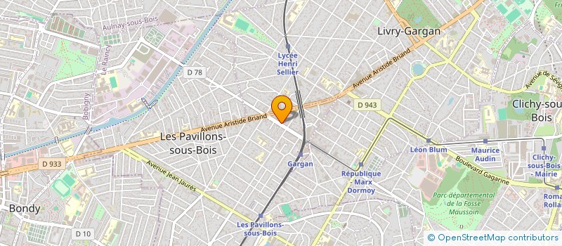 localisation de l'entreprise SCI THOMAS  LES PAVILLONS-SOUS-BOIS