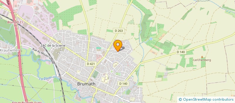 localisation de l'entreprise SCI THOMAS 44  BRUMATH