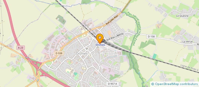 localisation de l'entreprise SCI THOMAS  ORCHIES