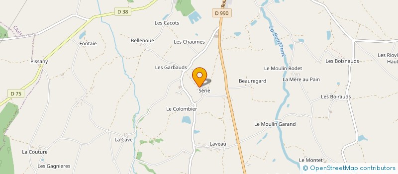localisation de l'entreprise SCI THOMAS à CLUIS