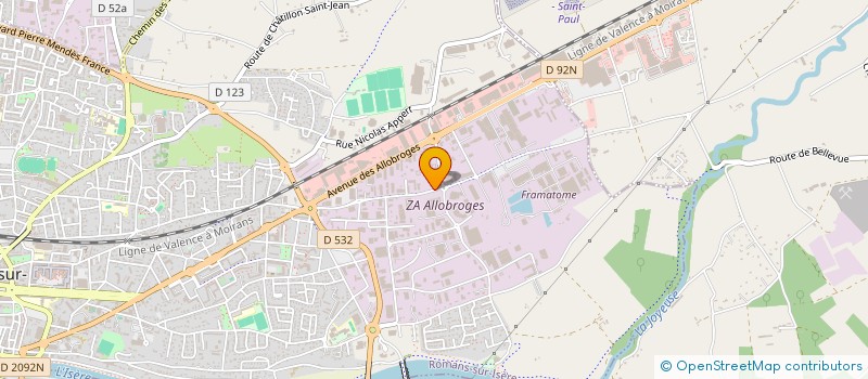 localisation de l'entreprise SCI THOMAS  ROMANS-SUR-ISERE