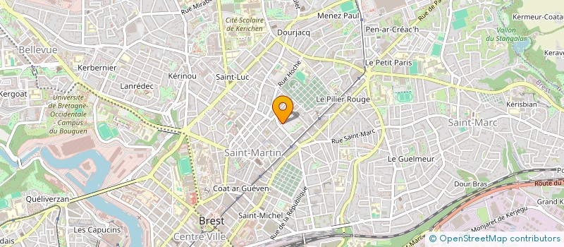 localisation de l'entreprise SCI THOMAS  BREST