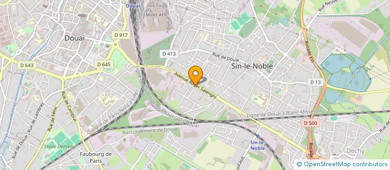 localisation de l'entreprise SCI THOMAS  SIN-LE-NOBLE