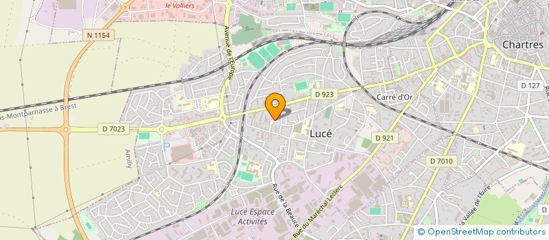 localisation de l'entreprise SCI THOMAS à LUCE