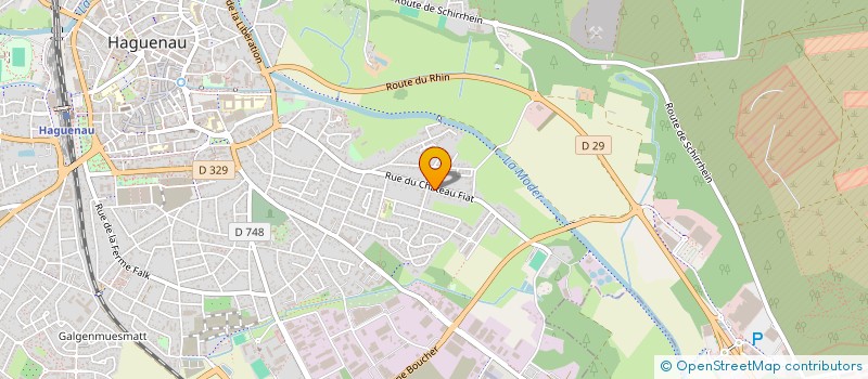 localisation de l'entreprise SCI THOMAS  HAGUENAU