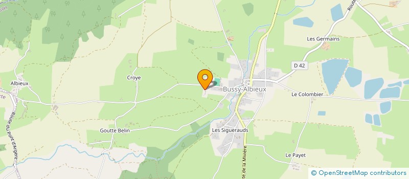 localisation de l'entreprise SCI THOMAS  BUSSY-ALBIEUX