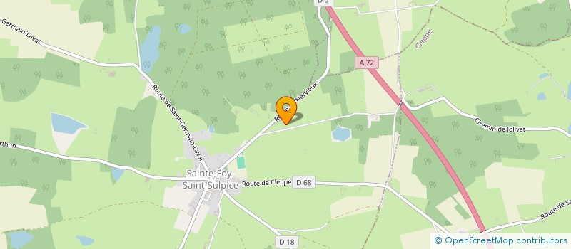 localisation de l'entreprise SCI THOMAS - BAYLE  SAINTE-FOY-SAINT-SULPICE