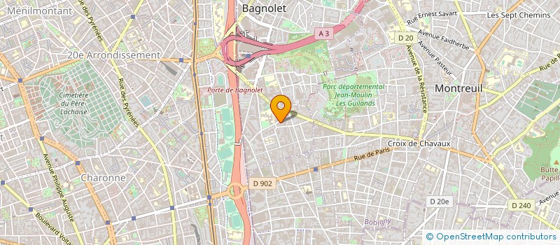 localisation de l'entreprise SCI THOMAS BERT à BAGNOLET