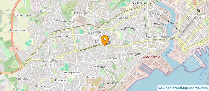 localisation de l'entreprise SCI THOMAS - CLOAREC  BREST