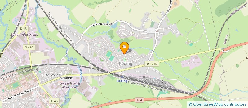 localisation de l'entreprise SCI THOMAS DE REDING  REDING
