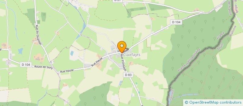 localisation de l'entreprise SCI THOMAS & GILLES LEROY  CLAIRFAYTS