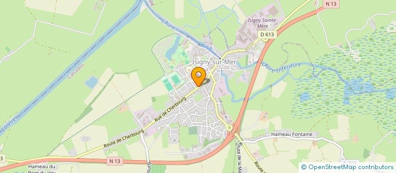 localisation de l'entreprise SCI THOMAS JC. C  ISIGNY-SUR-MER