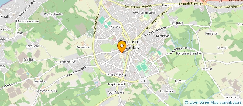 localisation de l'entreprise SCI THOMAS JULIEN  PLOUGASTEL-DAOULAS