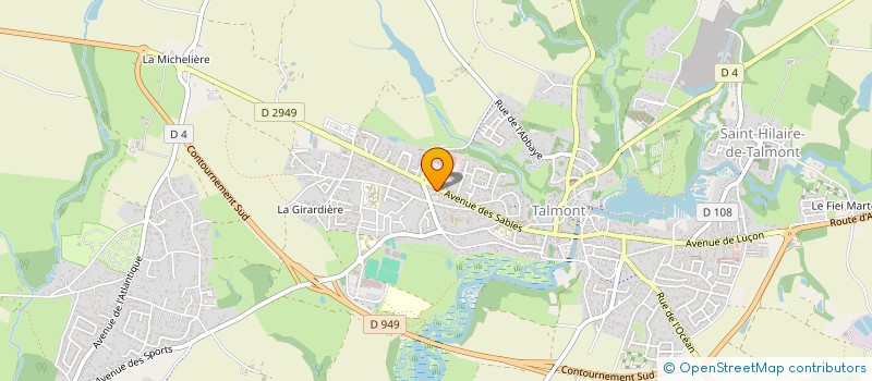 localisation de l'entreprise SCI THOMAS STEPHANE  TALMONT-SAINT-HILAIRE