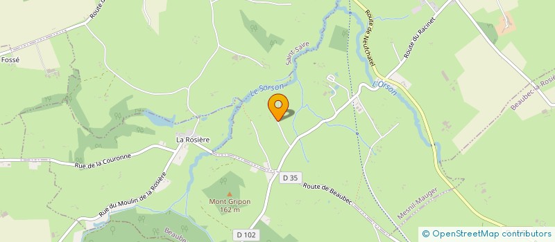 localisation de l'entreprise SCI THOMAT  MESNIL-MAUGER