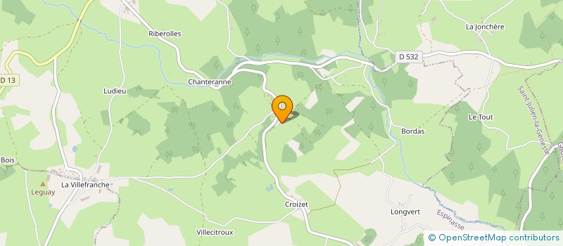 localisation de l'entreprise SCI THOMAZON  GOUTTIERES