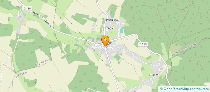 localisation de l'entreprise SCI THOME  CHAULGNES