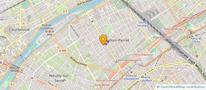 localisation de l'entreprise SCI THOMEL à LEVALLOIS-PERRET