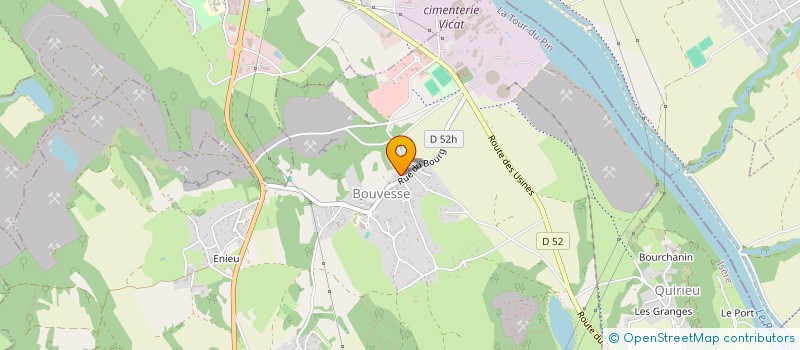 localisation de l'entreprise SCI THOMIMMO  BOUVESSE-QUIRIEU