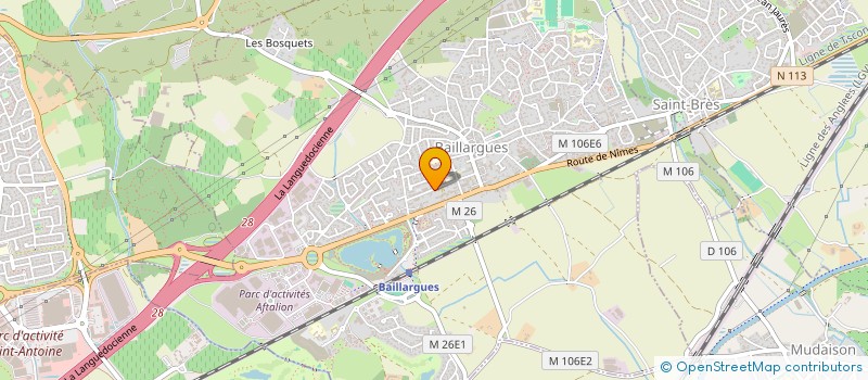 localisation de l'entreprise SCI THOMSIM à BAILLARGUES