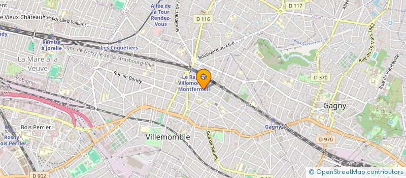 localisation de l'entreprise SCI THOMY à VILLEMOMBLE