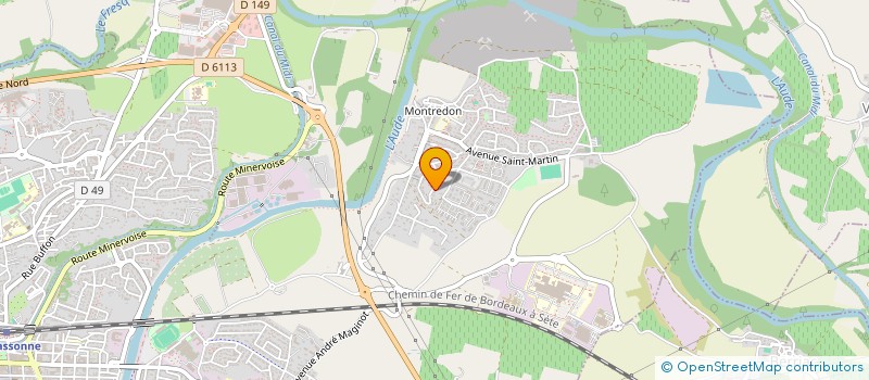 localisation de l'entreprise SCI THONNY à CARCASSONNE
