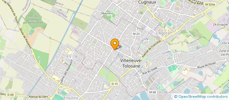 localisation de l'entreprise SCI THOR à VILLENEUVE-TOLOSANE