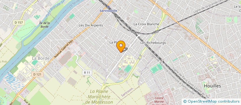 localisation de l'entreprise SCI THORILLON  SARTROUVILLE