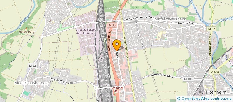 localisation de l'entreprise SCI THORIN  SOUFFELWEYERSHEIM