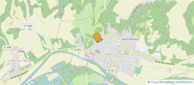 localisation de l'entreprise SCI THORINE  VAILLY-SUR-AISNE