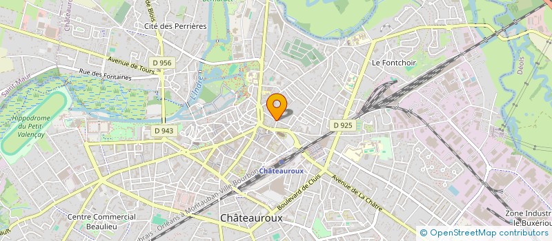 localisation de l'entreprise SCI THOSOMA  CHATEAUROUX