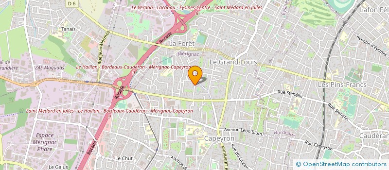 localisation de l'entreprise SCI THOUARS GESTION  MERIGNAC