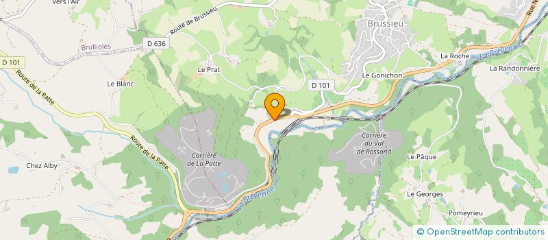 localisation de l'entreprise SCI THOUBON  BRUSSIEU