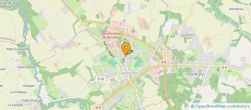 localisation de l'entreprise SCI THOUENON LEVENEZ  LANVOLLON