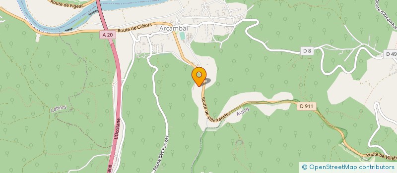 localisation de l'entreprise SCI THOURON LOT  ARCAMBAL