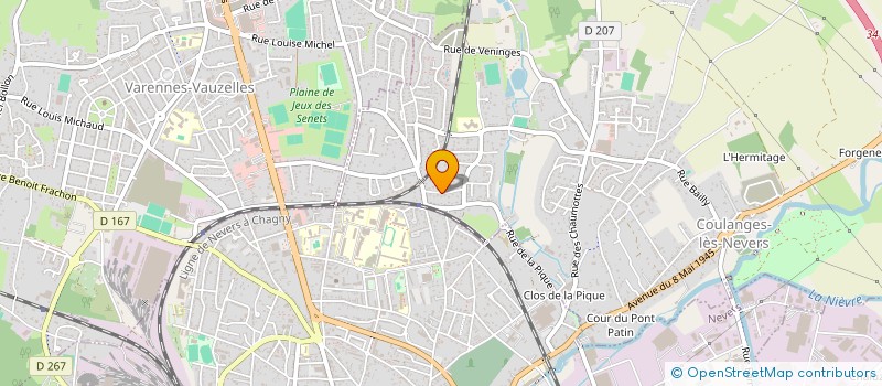 localisation de l'entreprise SCI THOUVENIN  COULANGES-LES-NEVERS