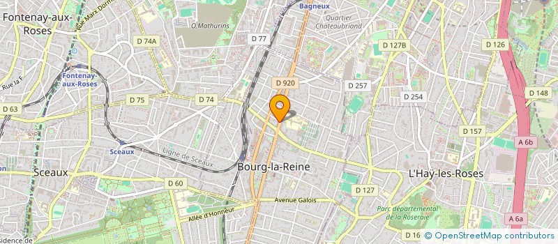 localisation de l'entreprise SCI THOUVENOT à BOURG-LA-REINE