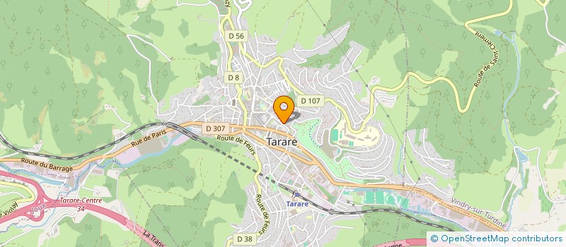 localisation de l'entreprise SCI THOVALGAS  TARARE