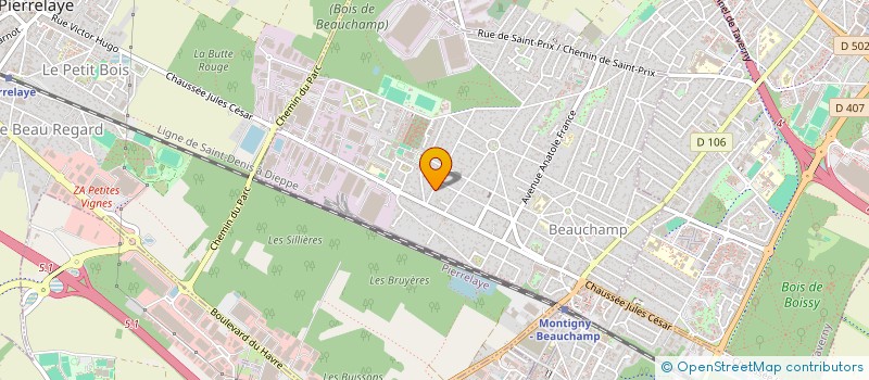 localisation de l'entreprise SCI THP-POINT BLANC  PONTOISE