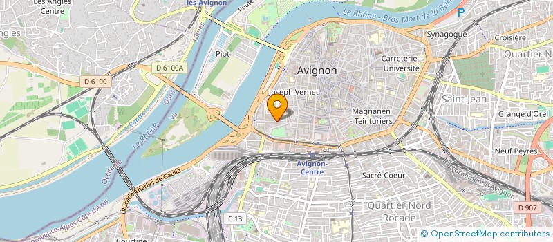 localisation de l'entreprise SCI THRACE  AVIGNON